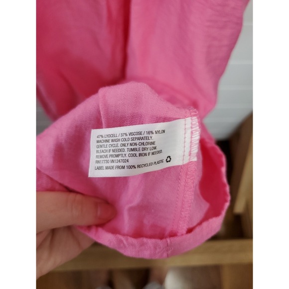 A New Day Women's Romantic Empire Midi Dress Size M Bubblegum Pink Barbie Girly - Picture 9 of 12